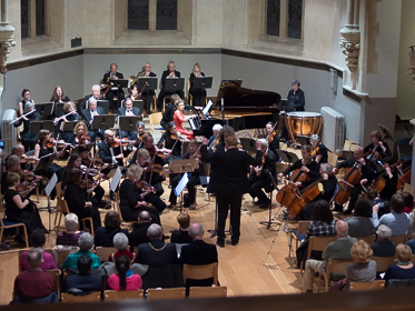 Picture of Surrey Philharmonic Orchestra with soloist Andrada Maria Brisc