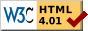 Valid HTML
            4.01 Strict